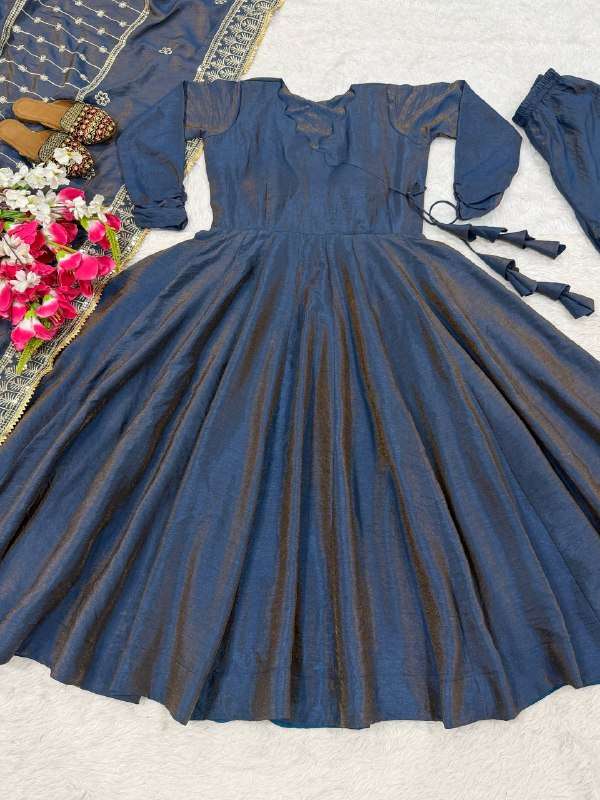 NF 1262 BOUTIQUE DESIGNER ANARKALI SUIT FANCY STYLE WEDDING & FESTIVAL DEALER